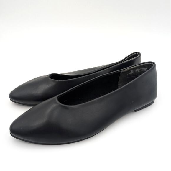 Seychelles Dreamer Pointed Toe Flat Shoes Slip-On Women's Black Size US7 EU38 - Picture 1 of 10